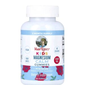 MaryRuth's Kids Magnesium Calm Gummies, Hibiscus, 60 Gummies