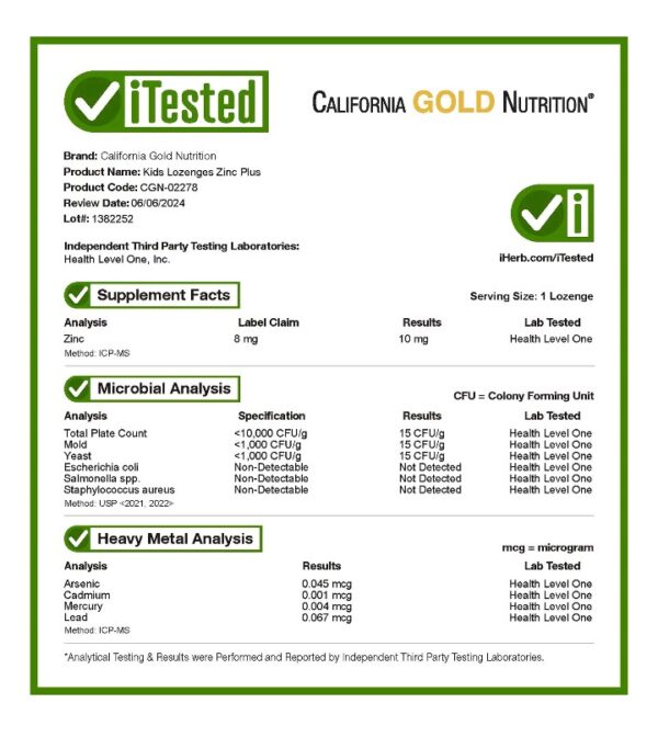 IMG_0195 California gold nutrition kids zinc plus tablet