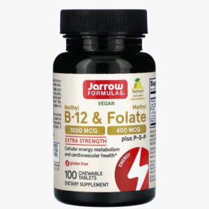 Vegan Methyl B-12 & Methyl Folate, Lemon, 100 Chewable Tablets