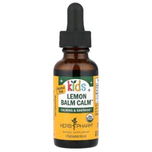 Herb Pharm Kids Lemon Balm Calm™️, Alcohol Free, 1 fl oz (30 ml) (213 mg per Serving)