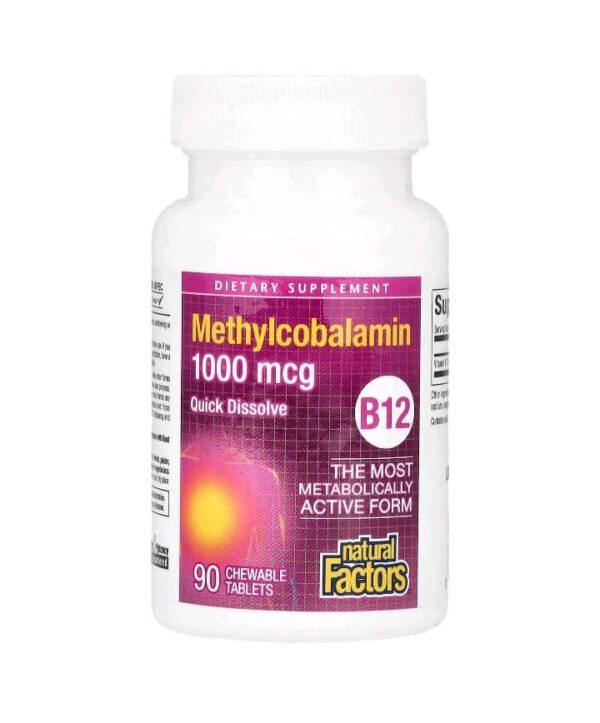 f31fa687-d3f6-4c8b-8cd7-c07363f1c598 Natural Factor Methyl B12: 1000mcg, 90 Tablets